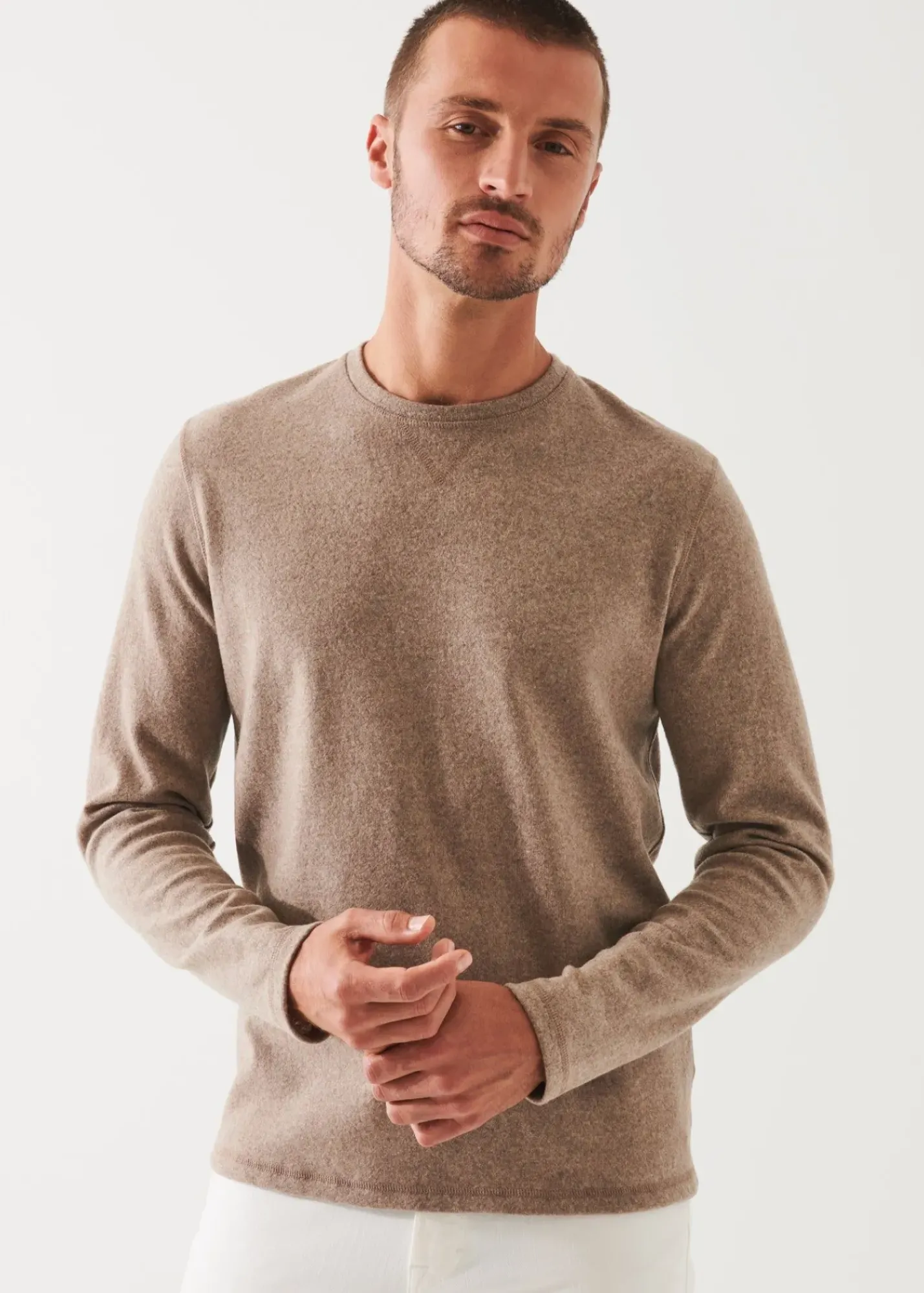 PATRICK ASSARAF Cashmere Sweatshirt|Men Knitwear