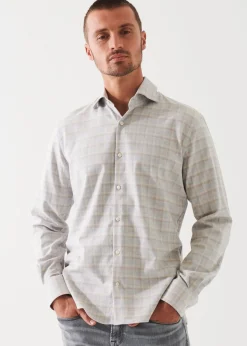 PATRICK ASSARAF Checked Flannel Cotton Shirt|Men Shirts