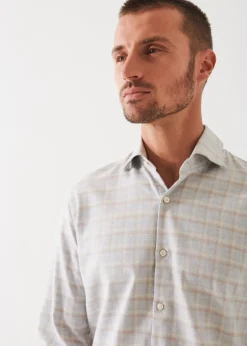 PATRICK ASSARAF Checked Flannel Cotton Shirt|Men Shirts