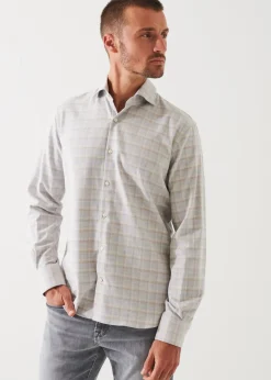 PATRICK ASSARAF Checked Flannel Cotton Shirt|Men Shirts