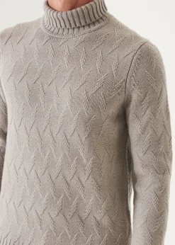 PATRICK ASSARAF Chevron Turtleneck|Men Knitwear