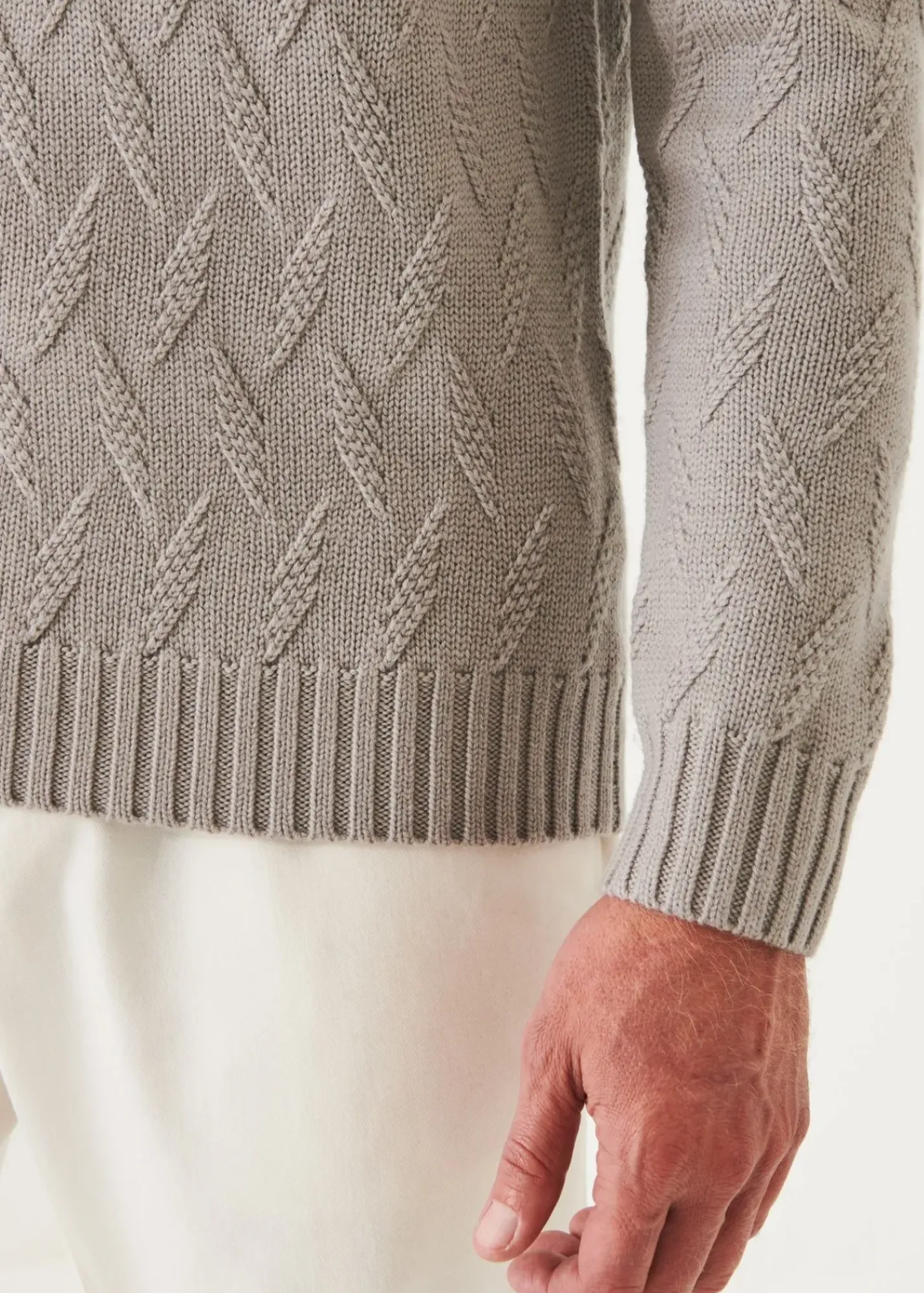 PATRICK ASSARAF Chevron Turtleneck|Men Knitwear