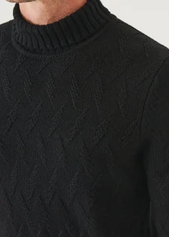 PATRICK ASSARAF Chevron Turtleneck|Men Knitwear