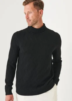PATRICK ASSARAF Chevron Turtleneck|Men Knitwear