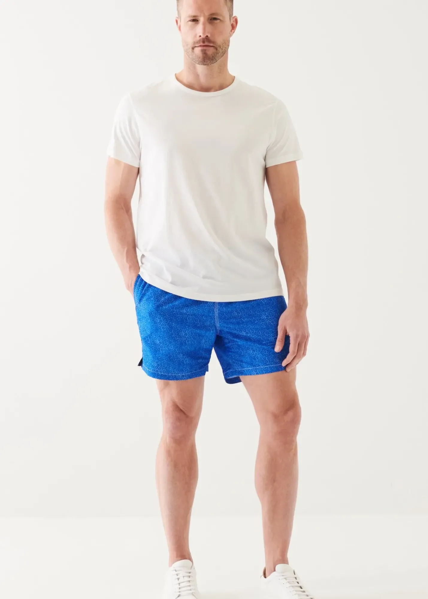 PATRICK ASSARAF Circle Print Swim Short|Men Bottoms