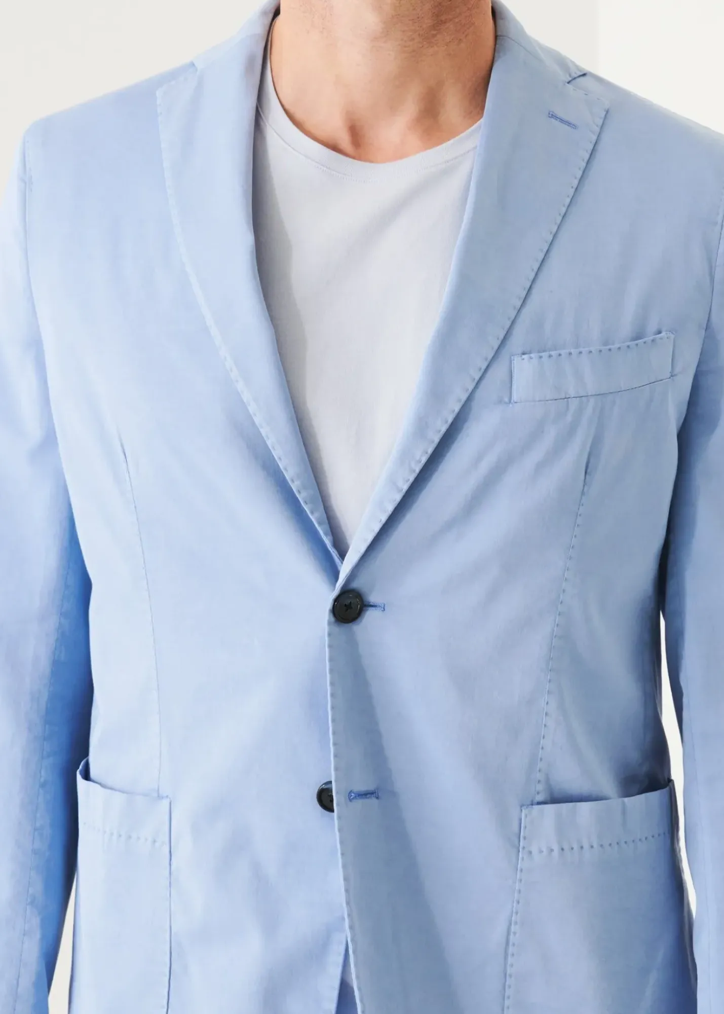 PATRICK ASSARAF Cotton Blend Garment Dye Blazer|Men Blazers