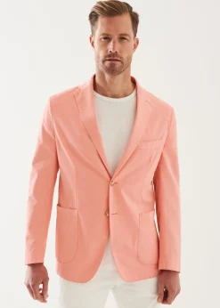 PATRICK ASSARAF Cotton Blend Garment Dye Blazer|Men Blazers
