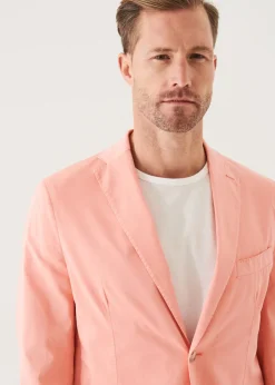 PATRICK ASSARAF Cotton Blend Garment Dye Blazer|Men Blazers