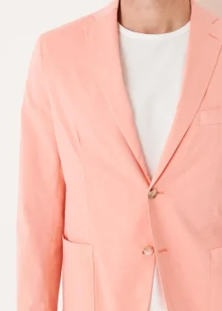 PATRICK ASSARAF Cotton Blend Garment Dye Blazer|Men Blazers