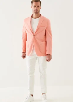 PATRICK ASSARAF Cotton Blend Garment Dye Blazer|Men Blazers