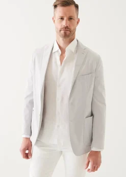 PATRICK ASSARAF Cotton Blend Garment Dye Blazer|Men Blazers