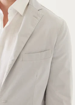PATRICK ASSARAF Cotton Blend Garment Dye Blazer|Men Blazers