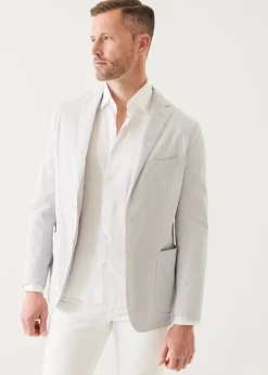 PATRICK ASSARAF Cotton Blend Garment Dye Blazer|Men Blazers