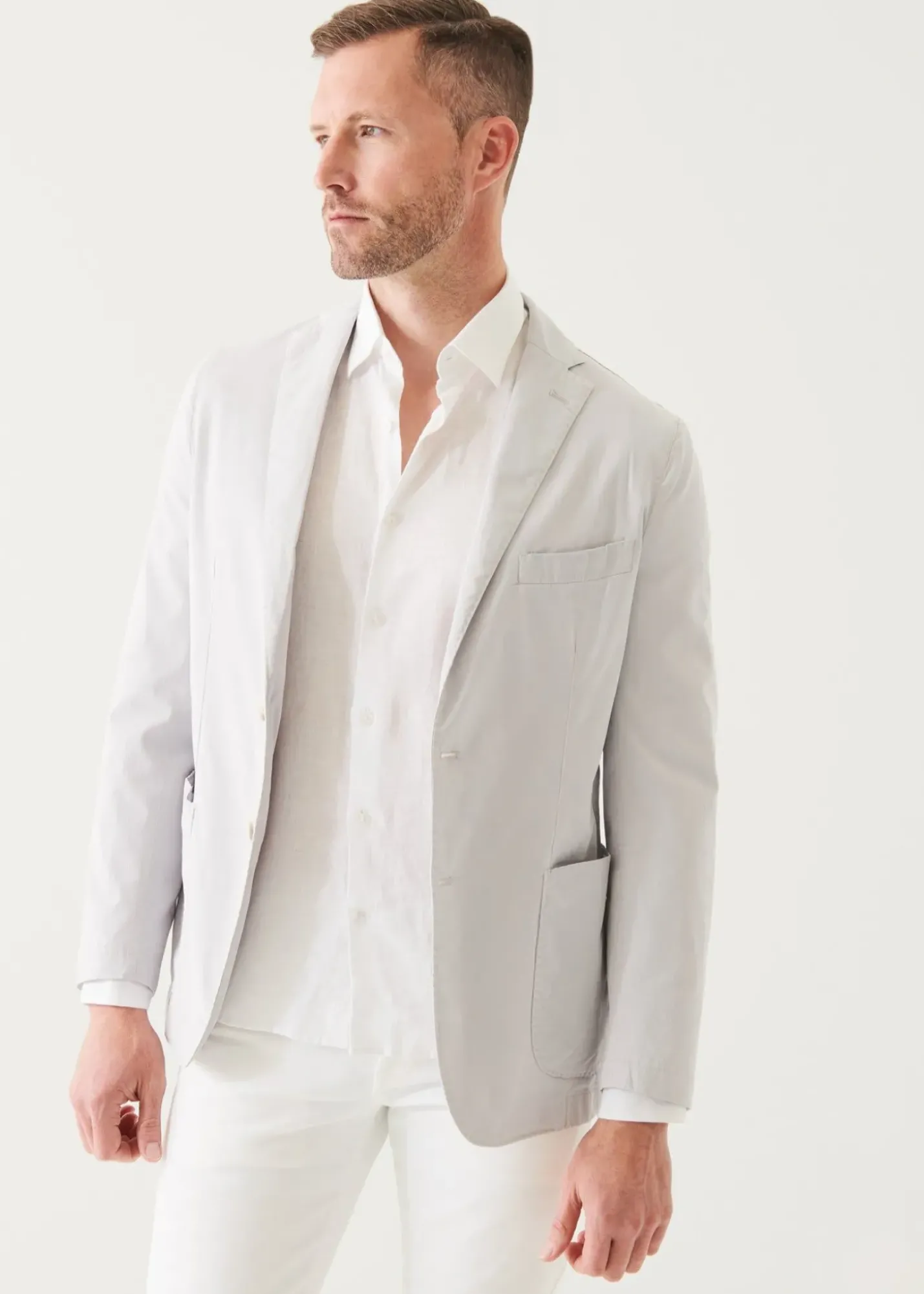 PATRICK ASSARAF Cotton Blend Garment Dye Blazer|Men Blazers