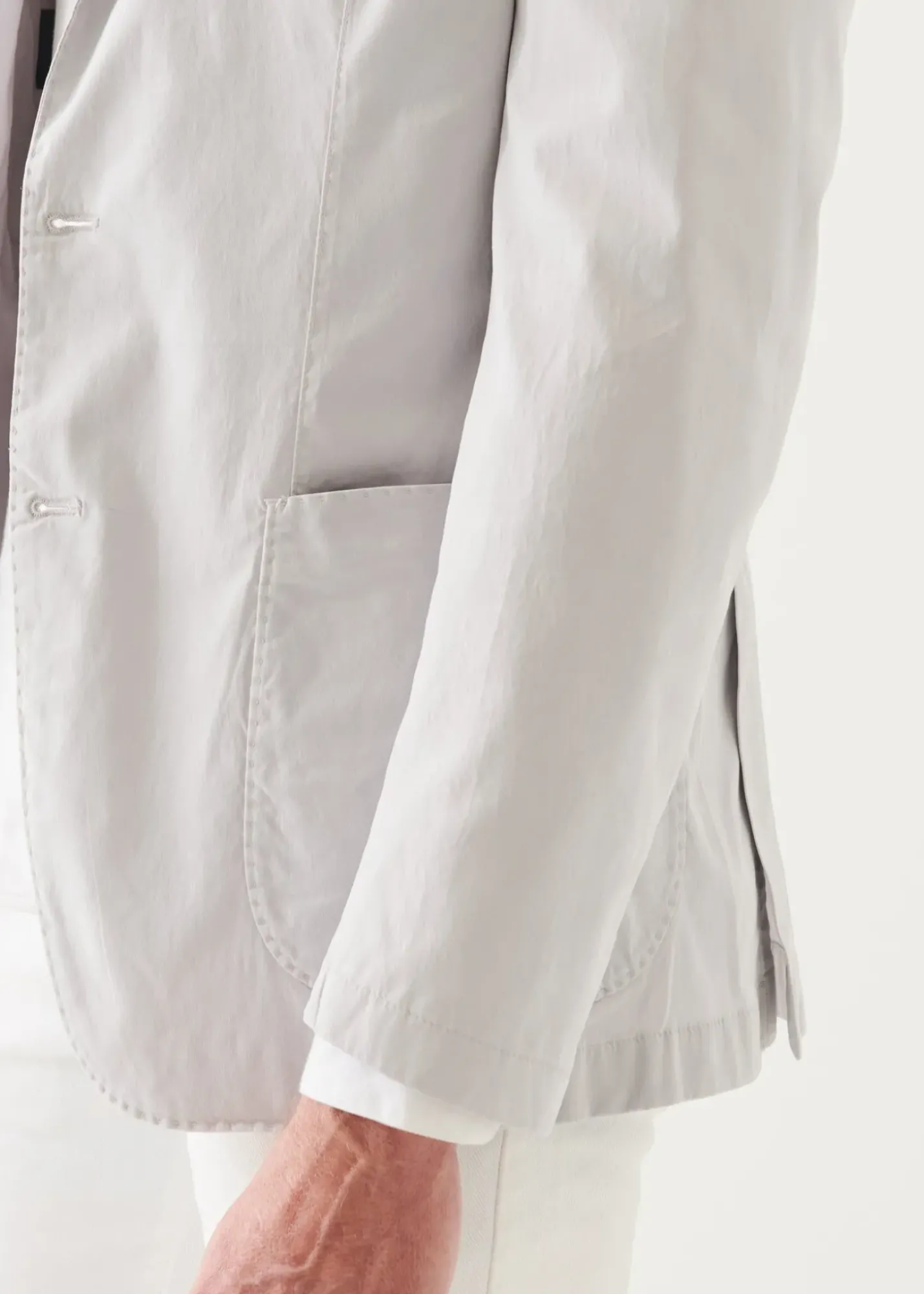PATRICK ASSARAF Cotton Blend Garment Dye Blazer|Men Blazers