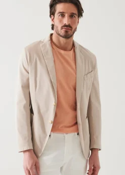 PATRICK ASSARAF Cotton Blend Garment Dye Blazer|Men Blazers