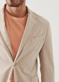 PATRICK ASSARAF Cotton Blend Garment Dye Blazer|Men Blazers