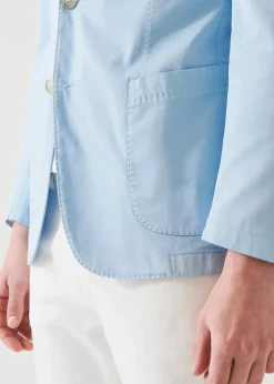 PATRICK ASSARAF Cotton Blend Garment Dye Blazer|Men Blazers