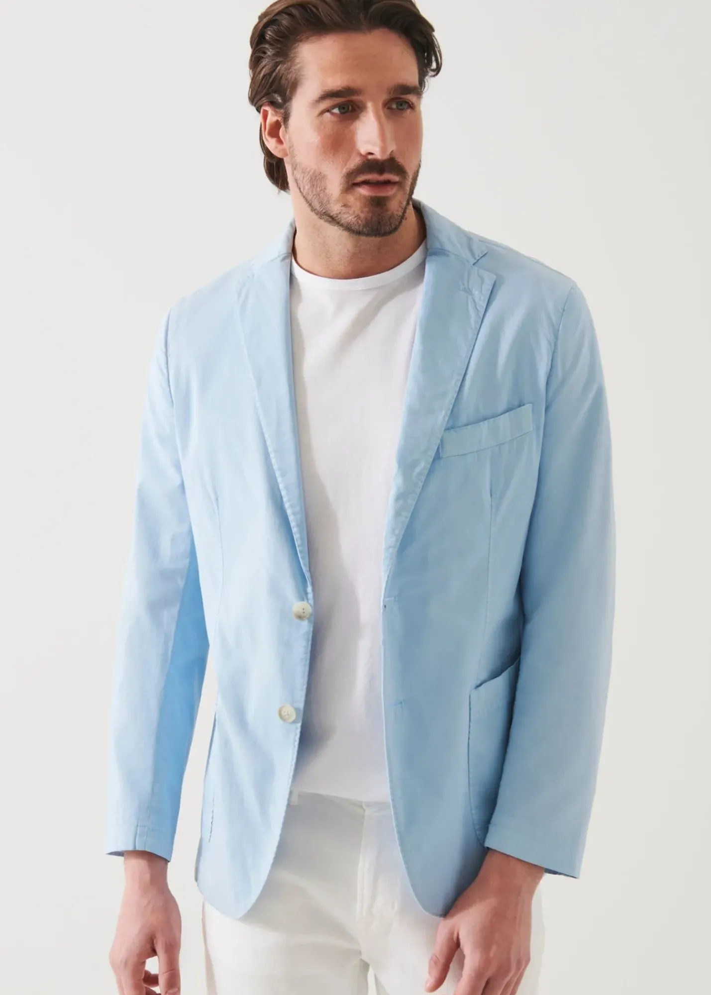 PATRICK ASSARAF Cotton Blend Garment Dye Blazer|Men Blazers
