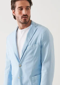 PATRICK ASSARAF Cotton Blend Garment Dye Blazer|Men Blazers