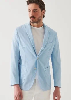 PATRICK ASSARAF Cotton Blend Garment Dye Blazer|Men Blazers