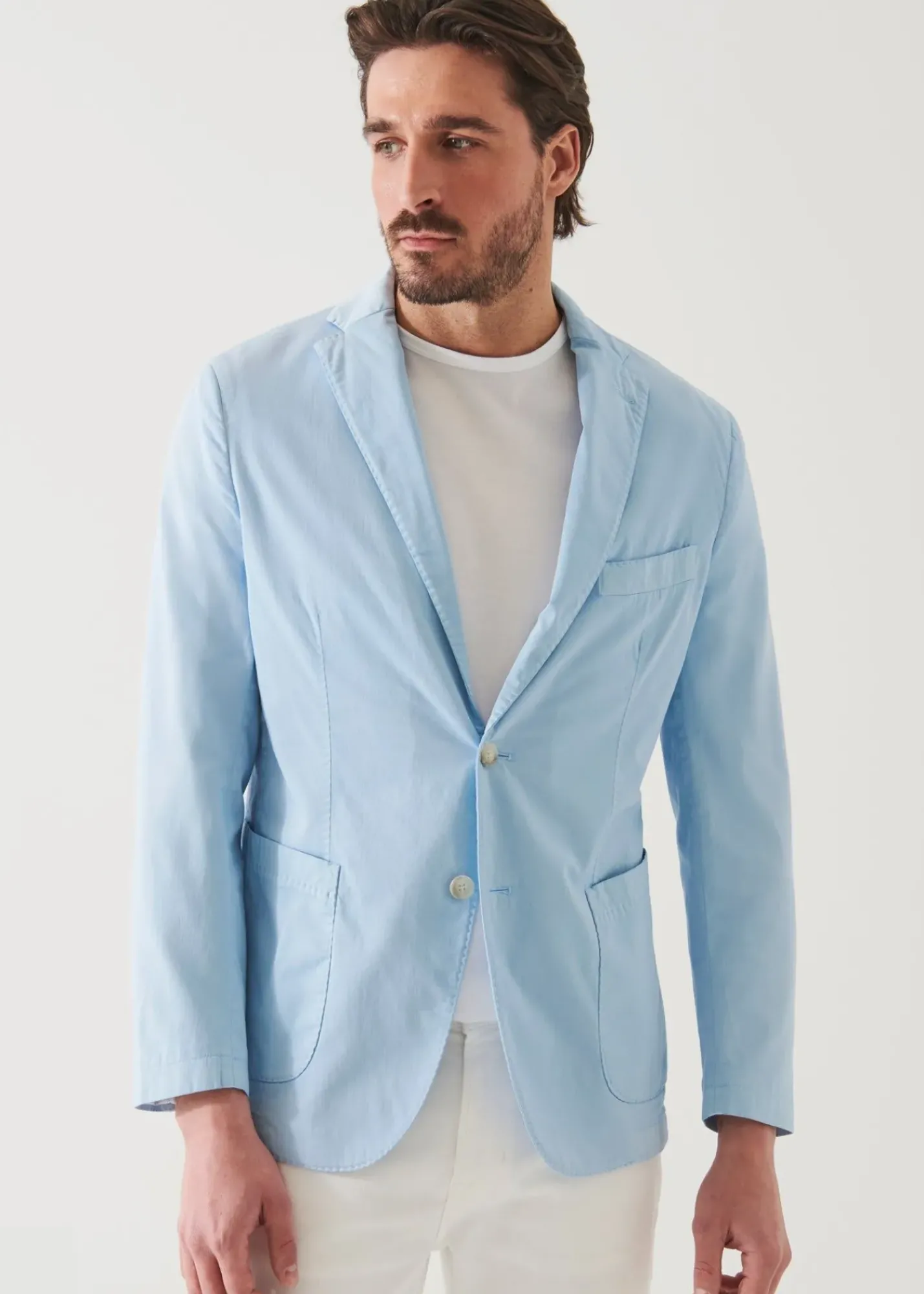 PATRICK ASSARAF Cotton Blend Garment Dye Blazer|Men Blazers