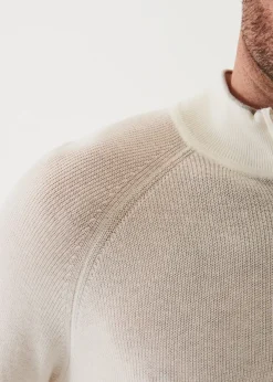 PATRICK ASSARAF Cotton Blend Quarter Zip|Men Knitwear