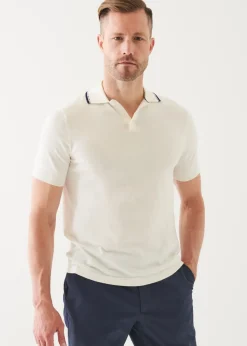 PATRICK ASSARAF Cotton Blend Tipped Polo|Men Polos