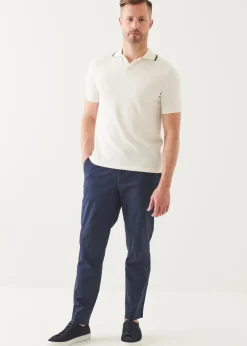 PATRICK ASSARAF Cotton Blend Tipped Polo|Men Polos