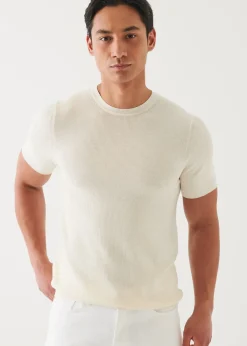 PATRICK ASSARAF Cotton Cashmere Ribbed Crewneck|Men Knitwear