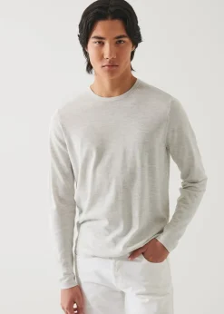 PATRICK ASSARAF Cotton Cupro Crewneck|Men Knitwear