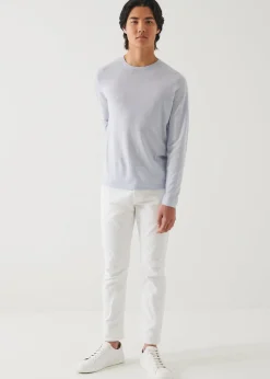 PATRICK ASSARAF Cotton Cupro Crewneck|Men Knitwear