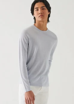 PATRICK ASSARAF Cotton Cupro Crewneck|Men Knitwear