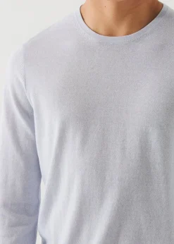 PATRICK ASSARAF Cotton Cupro Crewneck|Men Knitwear