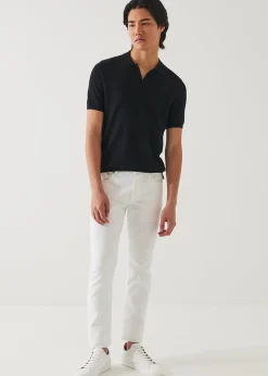 PATRICK ASSARAF Cotton Cupro Open Polo|Men Polos