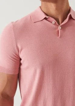 PATRICK ASSARAF Cotton Cupro Polo|Men Knitwear