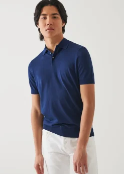 PATRICK ASSARAF Cotton Cupro Polo|Men Knitwear