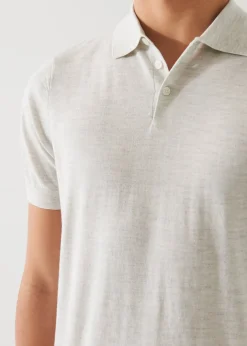 PATRICK ASSARAF Cotton Cupro Polo|Men Knitwear