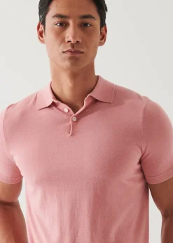 PATRICK ASSARAF Cotton Cupro Polo|Men Knitwear