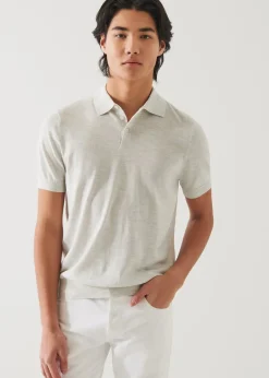 PATRICK ASSARAF Cotton Cupro Polo|Men Knitwear