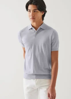 PATRICK ASSARAF Cotton Cupro Polo|Men Knitwear