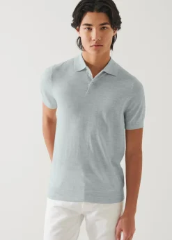 PATRICK ASSARAF Cotton Cupro Polo|Men Knitwear