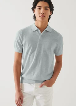 PATRICK ASSARAF Cotton Cupro Polo|Men Knitwear