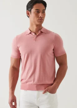 PATRICK ASSARAF Cotton Cupro Polo|Men Knitwear