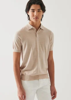 PATRICK ASSARAF Cotton Cupro Polo|Men Knitwear