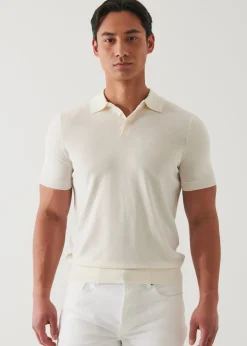 PATRICK ASSARAF Cotton Cupro Polo|Men Knitwear