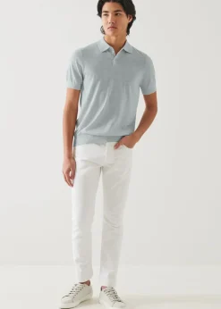 PATRICK ASSARAF Cotton Cupro Polo|Men Polos