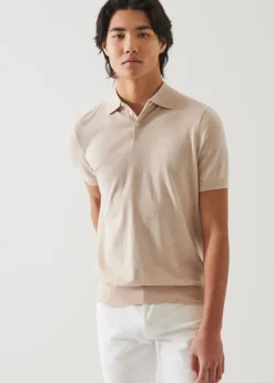 PATRICK ASSARAF Cotton Cupro Polo|Men Polos