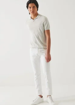 PATRICK ASSARAF Cotton Cupro Tipped Polo|Men Knitwear