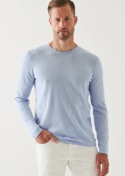 PATRICK ASSARAF Cotton Silk Blend Sweater|Men Knitwear